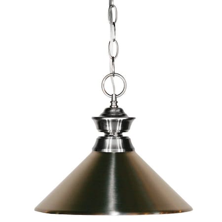 Pendant Lights 1 Light Pendant, Brushed Nickel